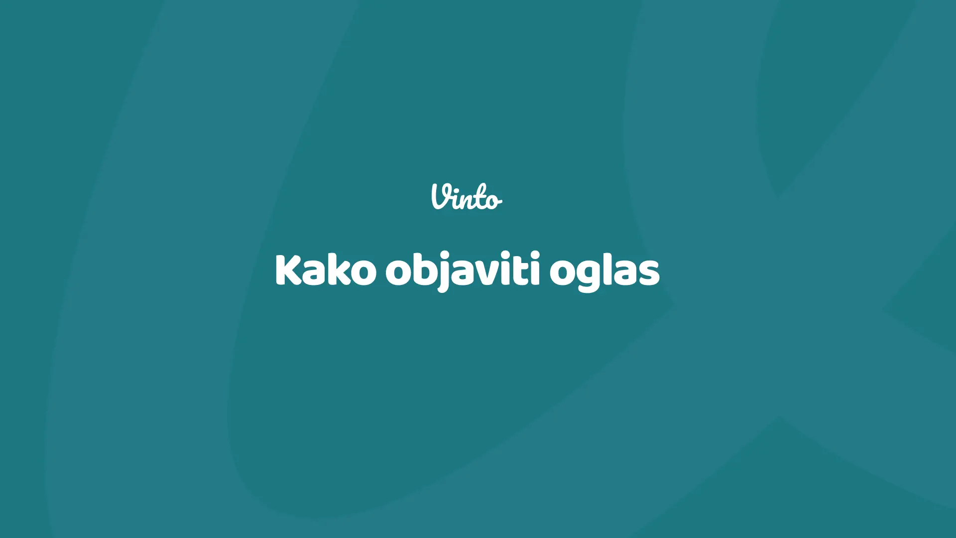 Kako objaviti oglas