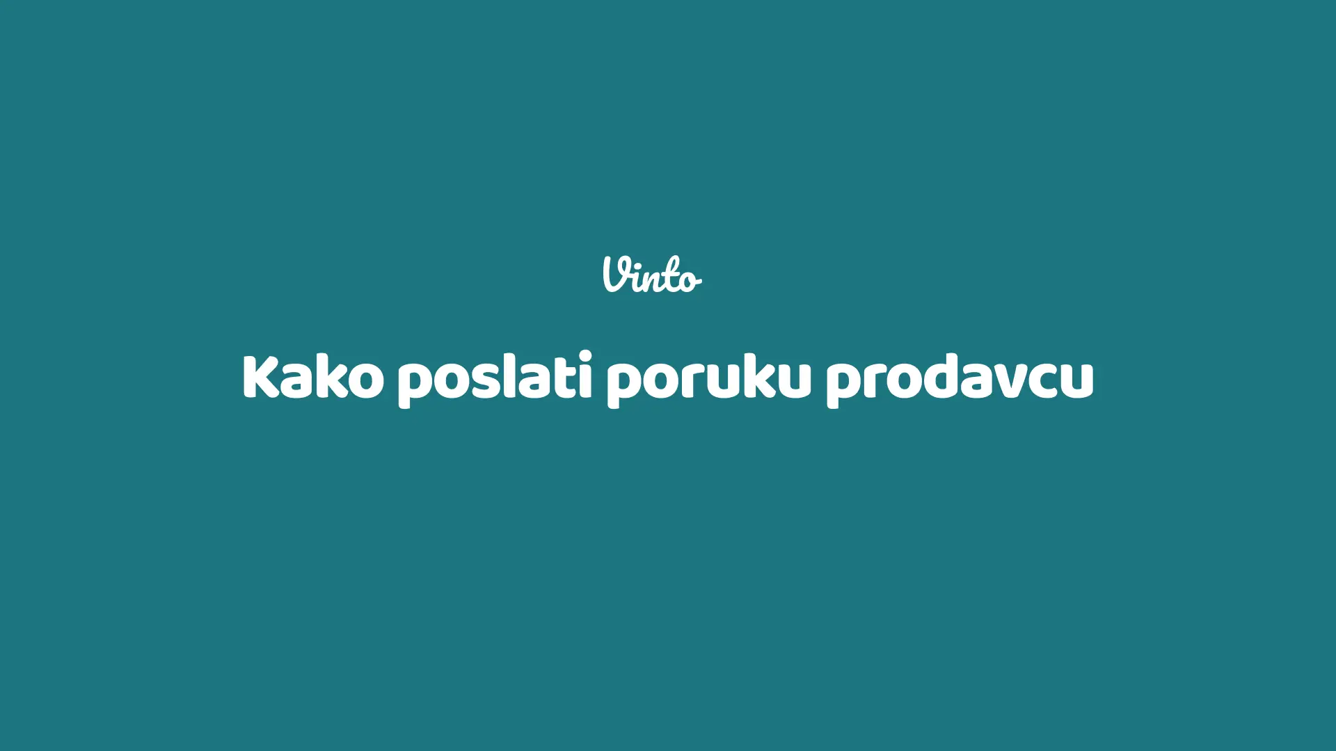 Kako poslati poruku prodavcu