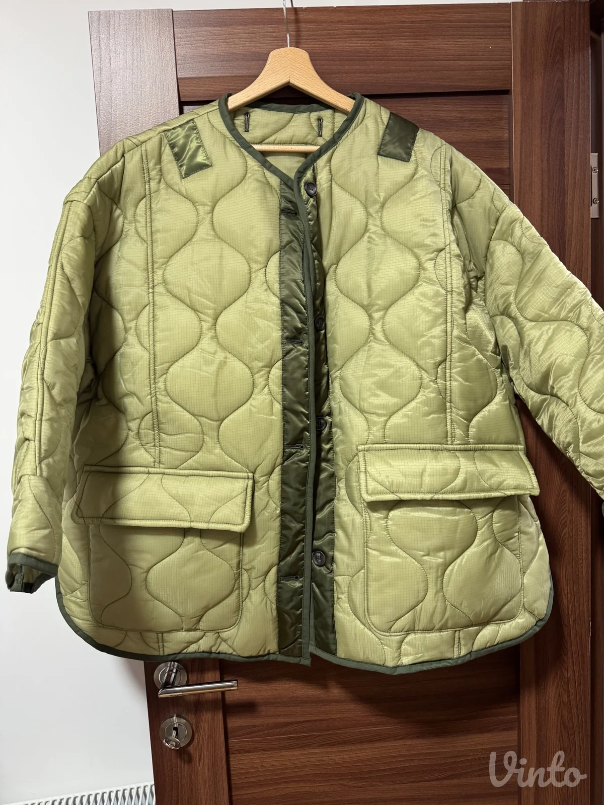 The Frankie Shop Teddy Quilted Jacket – Moss Green XS/S | NOVA