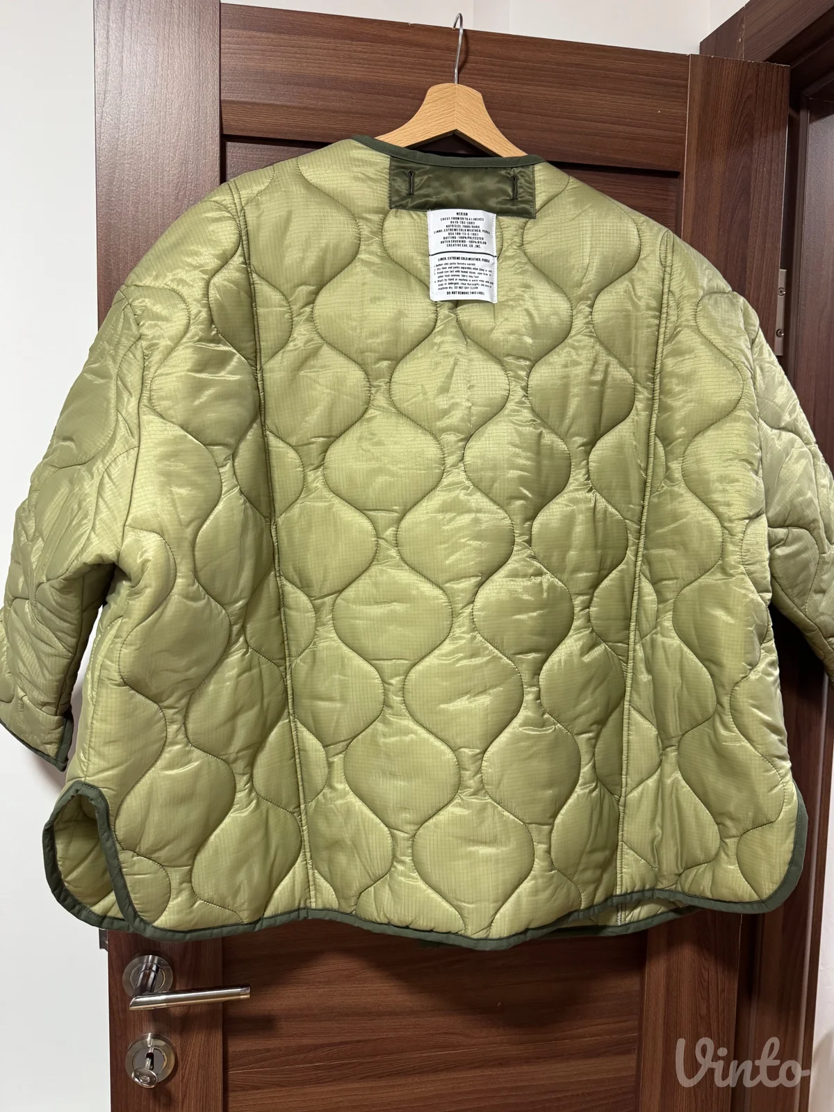 The Frankie Shop Teddy Quilted Jacket – Moss Green XS/S | NOVA