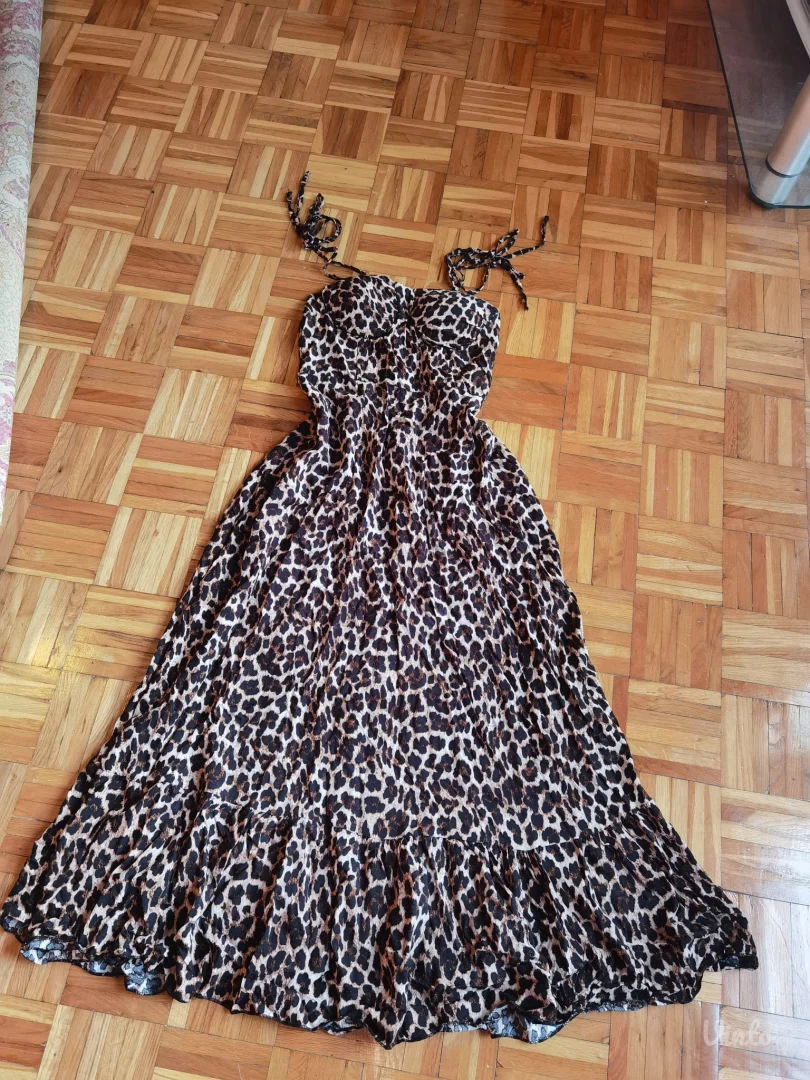 Animal maksi haljina