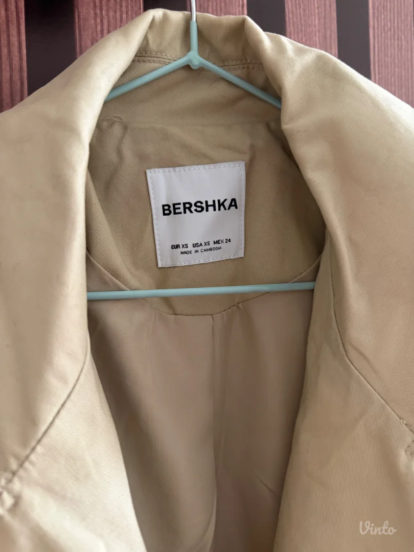 Bershka Krem Mantil