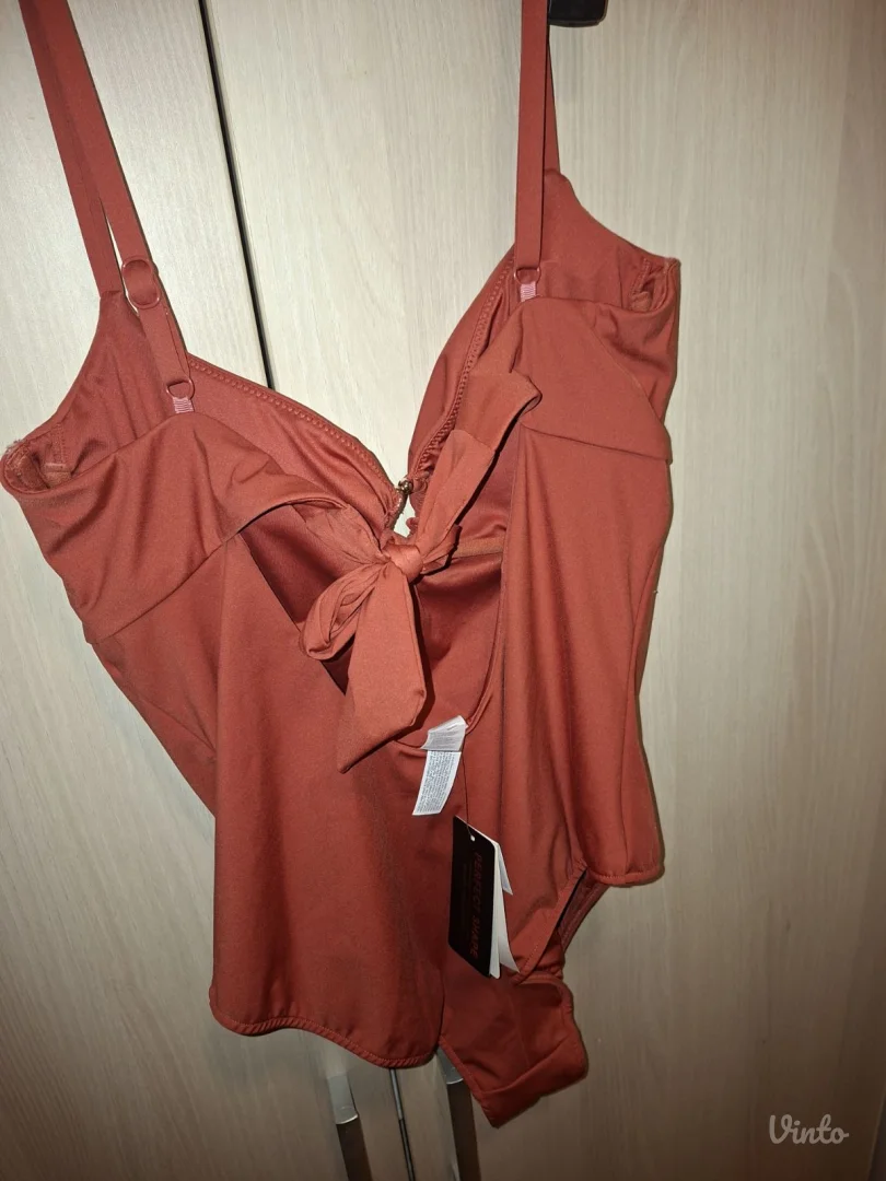 Women’secret jednodelni kupaći kostim XXL – narandžast sa zlatnim detaljem, nov (sa etiketom)