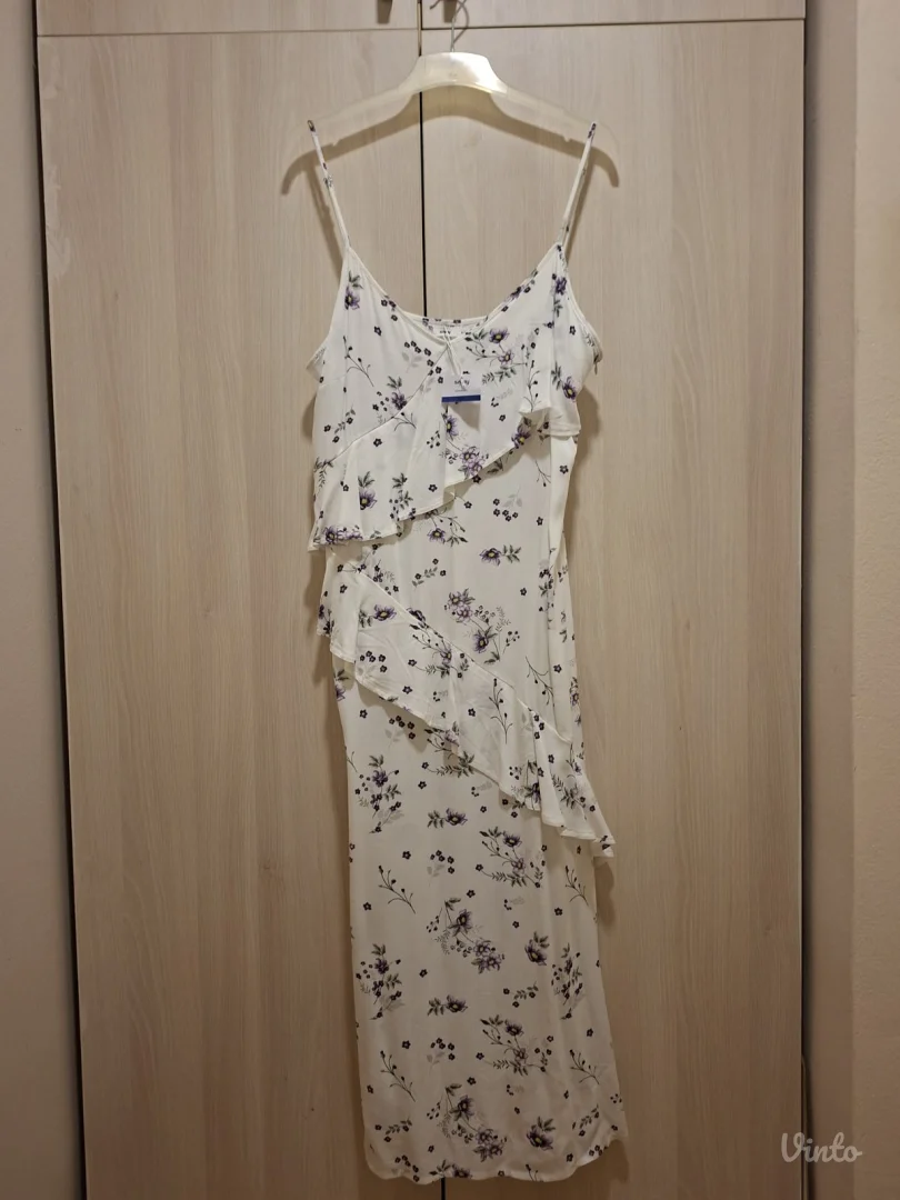 SINSAY midi haljina sa cvetnim printom – nova sa etiketom (XXL)