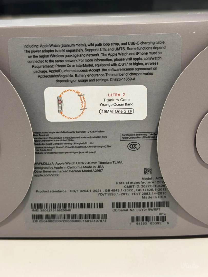 Apple Watch Ultra 2 premium klon, kompletan paket