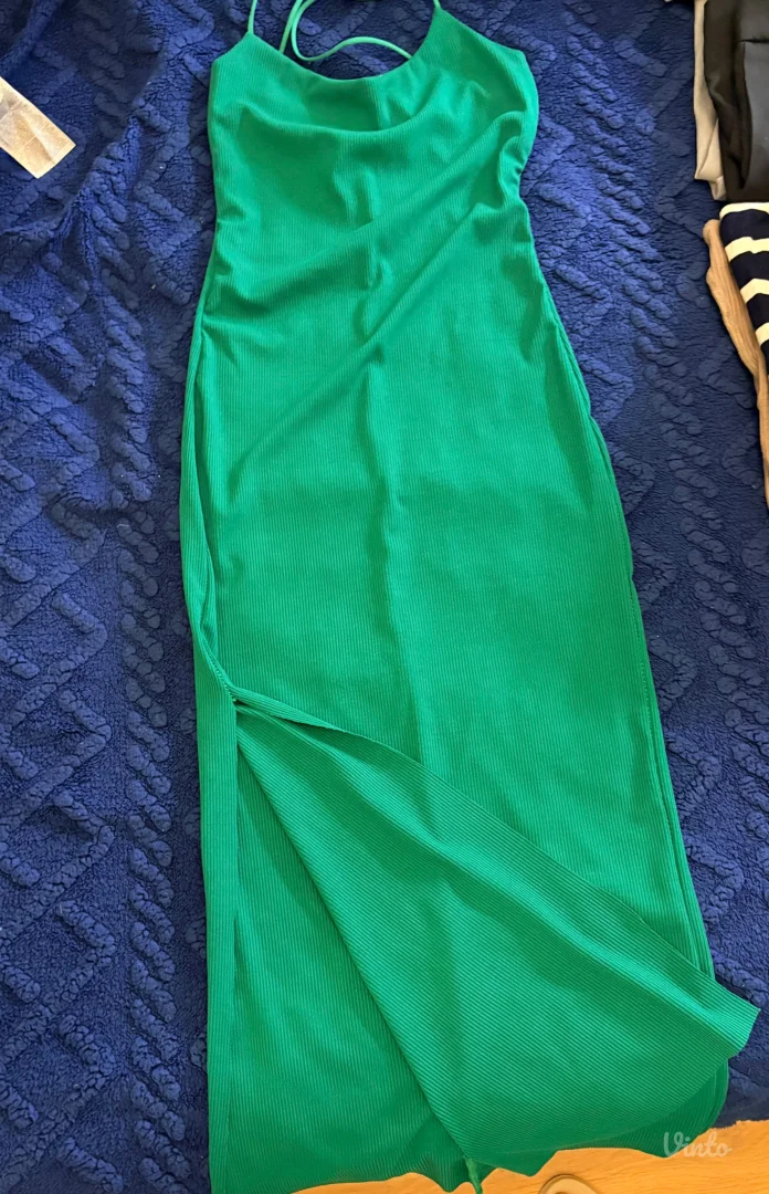 Zelena ženska haljina