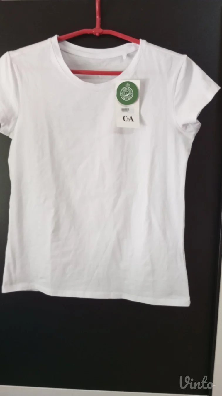 basic C&A bela majica vel M/XL