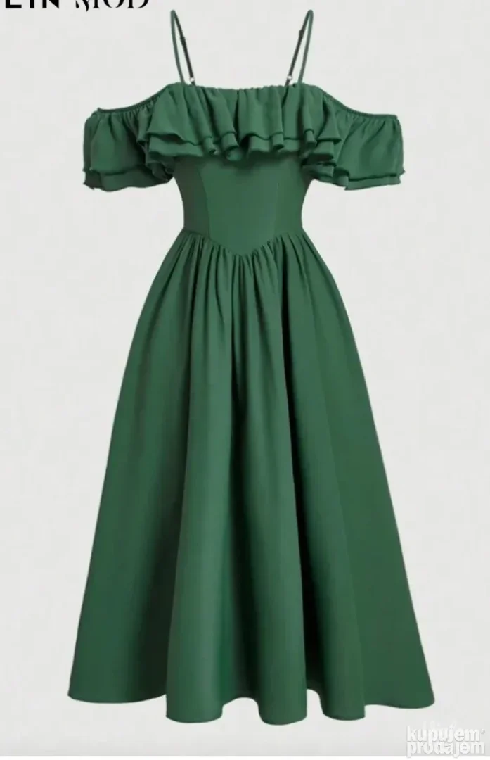 Elegantna zelena haljina NOVO