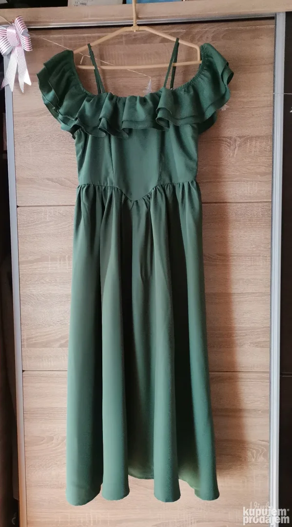 Elegantna zelena haljina NOVO