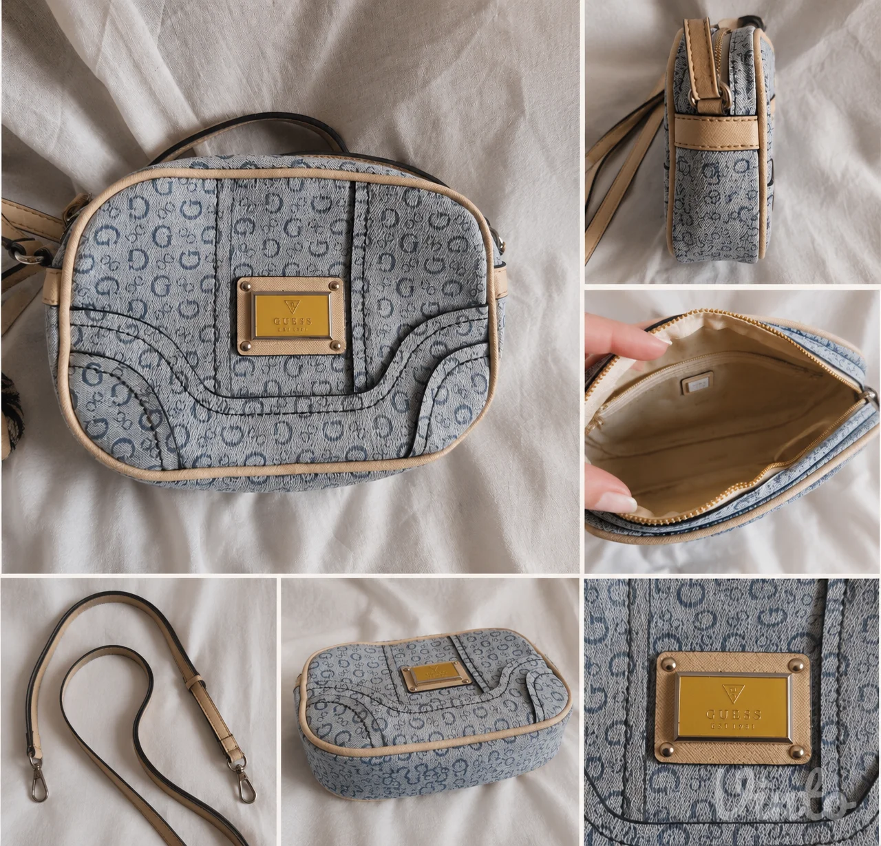 Guess svetloplava torba