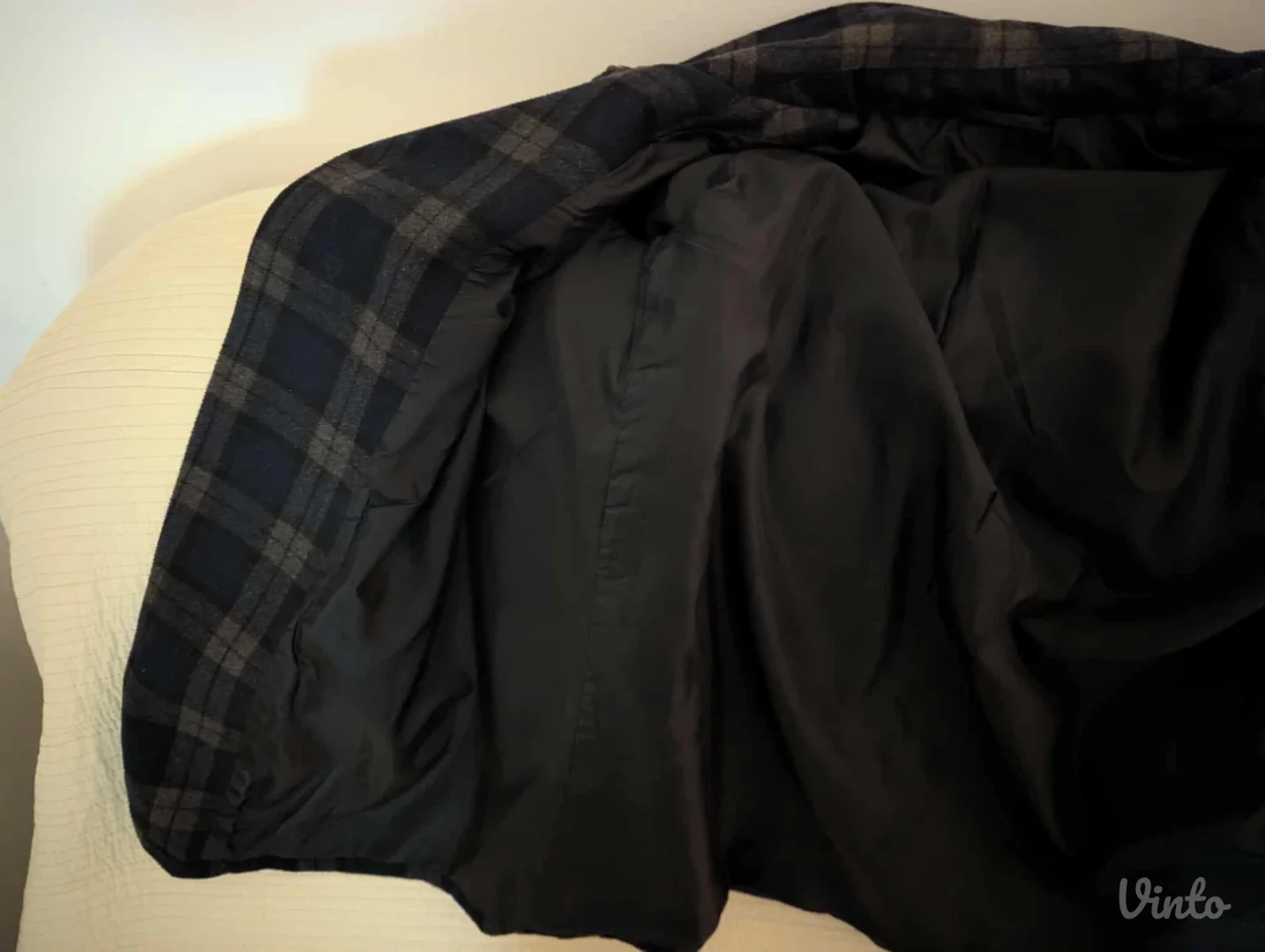 Karirana zenska jakna 42cm ramena M Novo