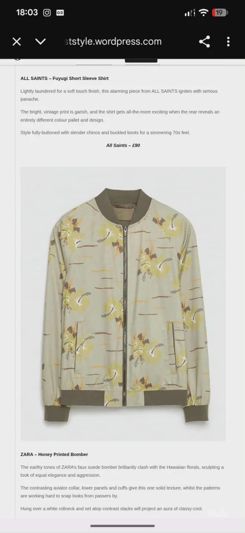 Zara Muska jakna Bomber Jacket (M)