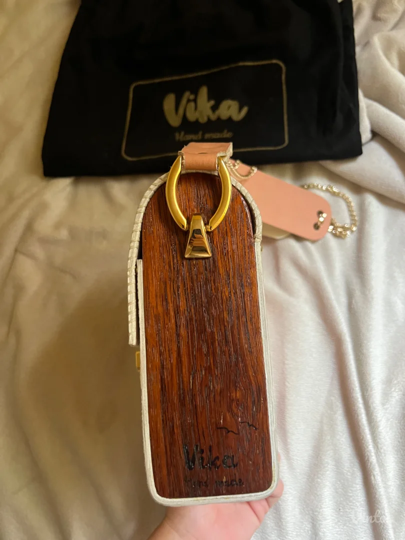 Hand made roze torba