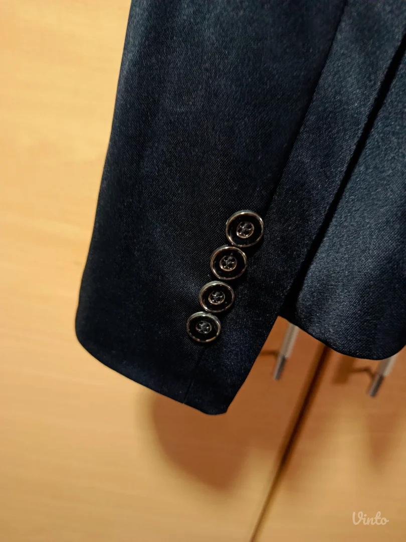 Svecani crni muski sako L vel