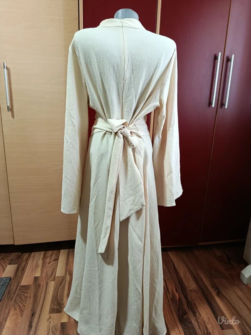 Haljina krem duga Xl