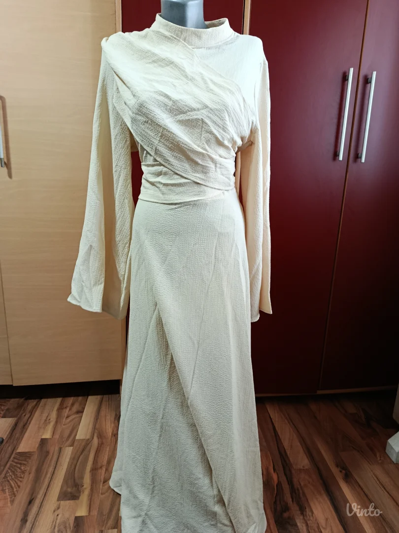 Haljina krem duga Xl
