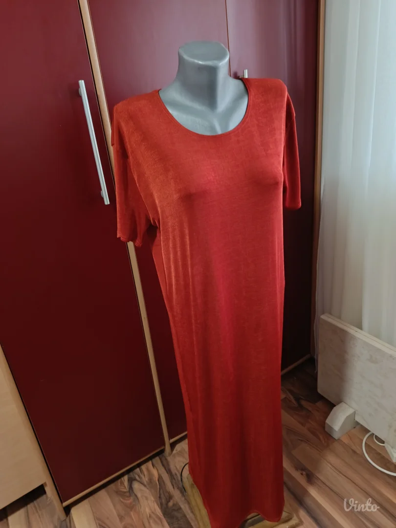 Narandzasta haljina, duga, L - XL