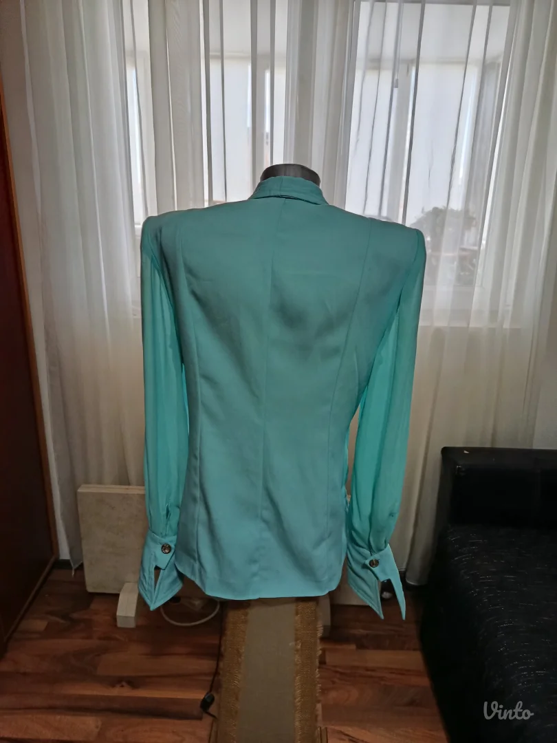 Svečani tirkizno-zeleni sako, L vel