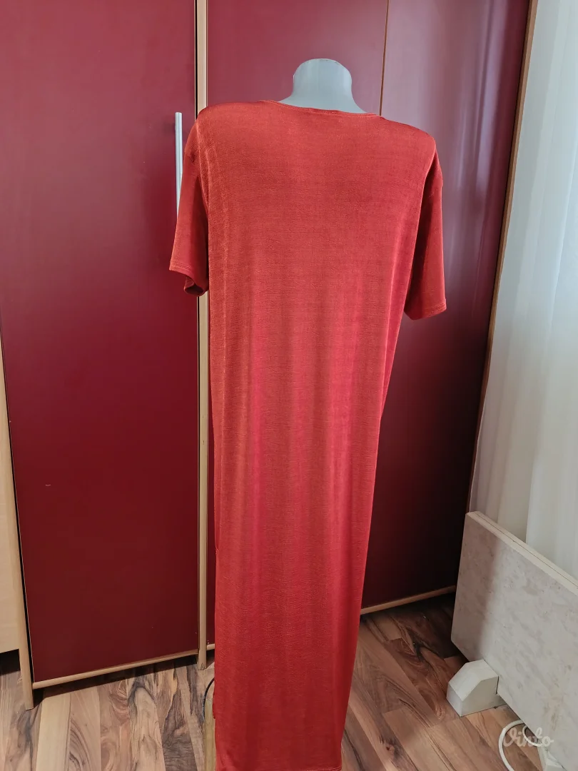 Narandzasta haljina, duga, L - XL