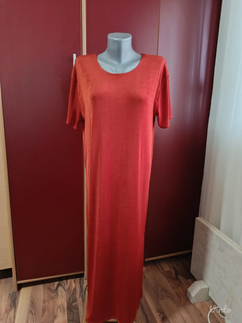Narandzasta haljina, duga, L - XL