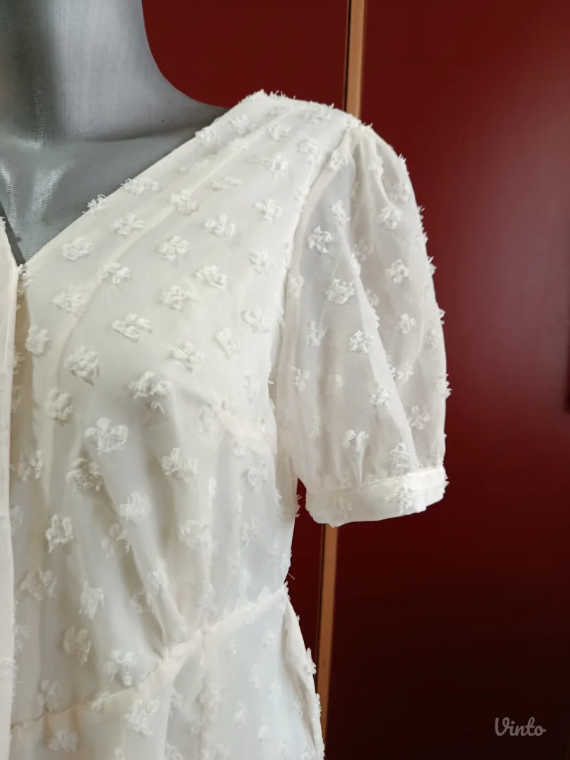 Bela haljina-kosulja, M vel