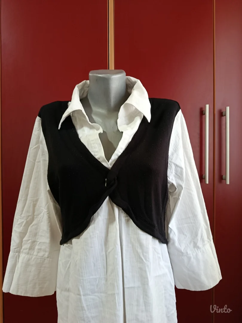 Kosulja L velicina, crno-bela