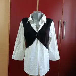 Kosulja L velicina, crno-bela