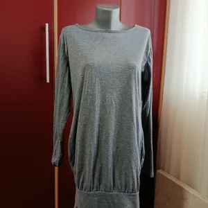 Siva tunika, M-L vel, pamuk