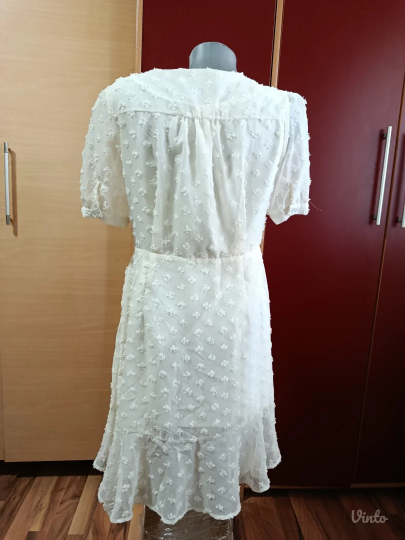 Bela haljina-kosulja, M vel