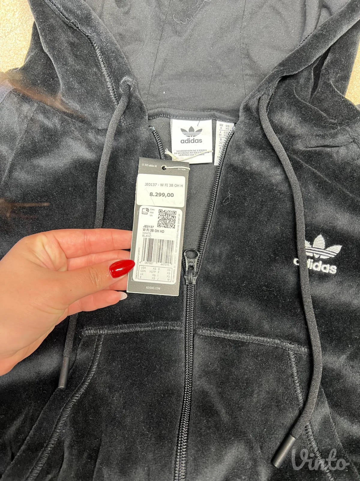 Adidas crop duks plis nov Xs