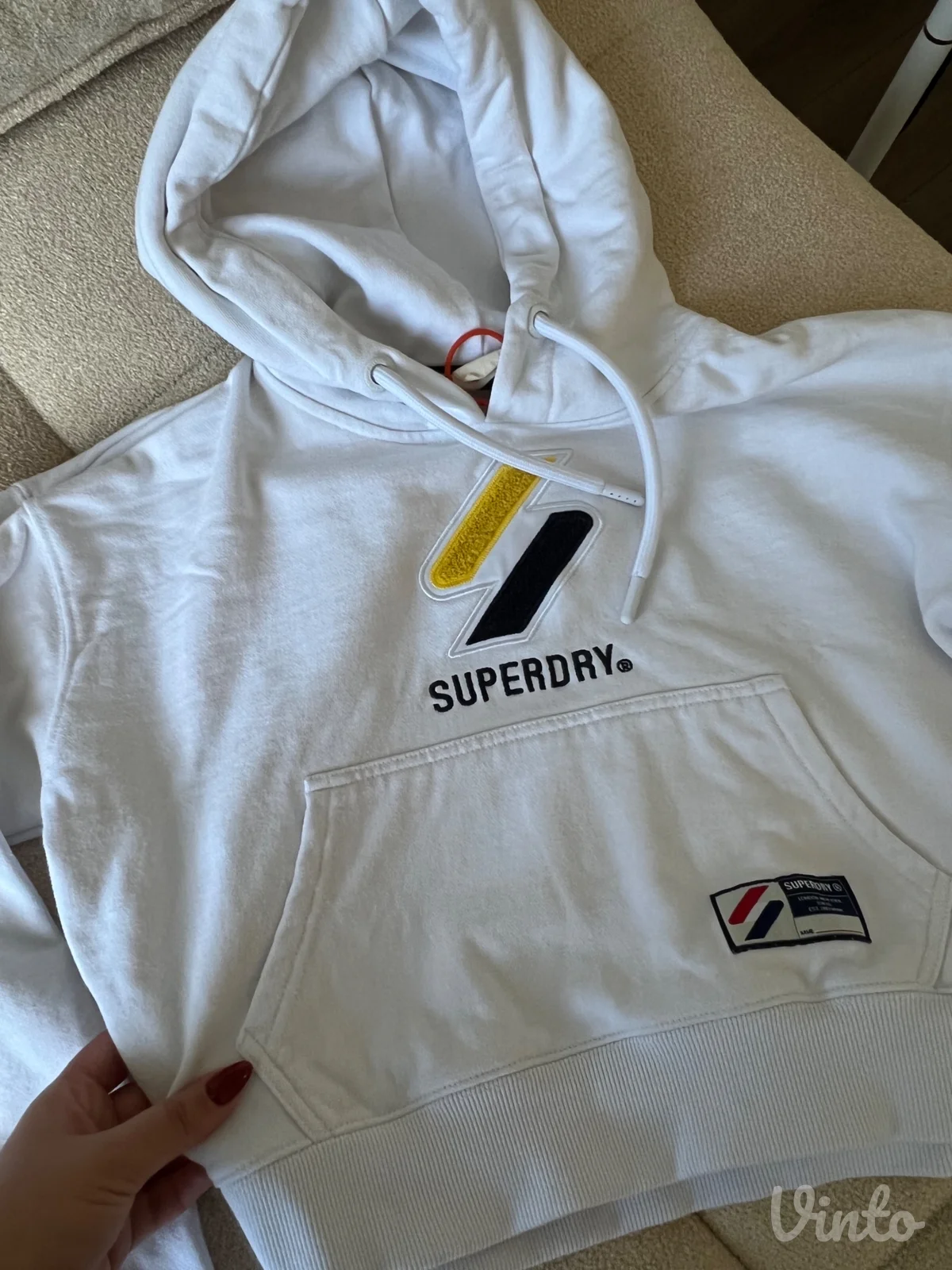 Superdry duks crop beli