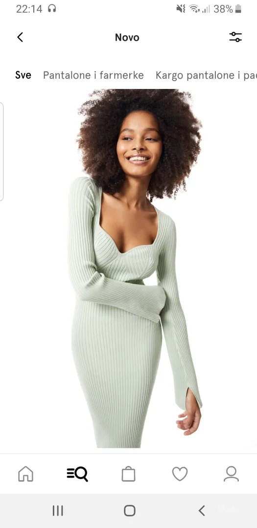 Bershka nova pletena haljina