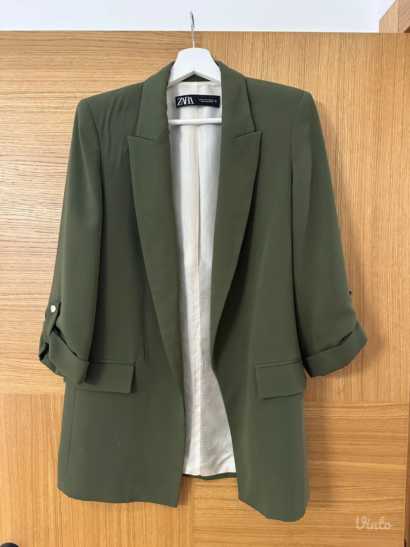 Zara maslinasti sako / blazer – S – elegantan, moderan
