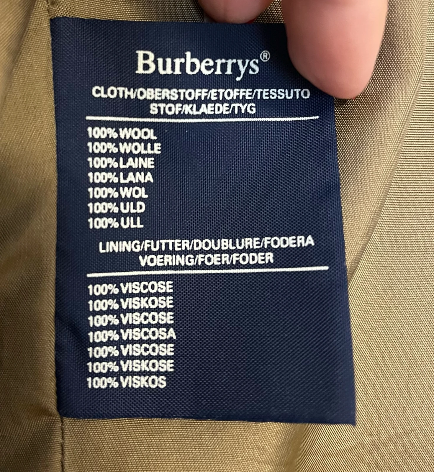 Vintage Burrbery sako 100% vuna