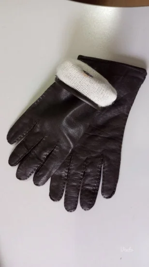 Rukavice prava koza postavljene