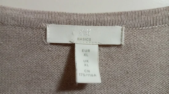 H&M dzemper XL bez boja