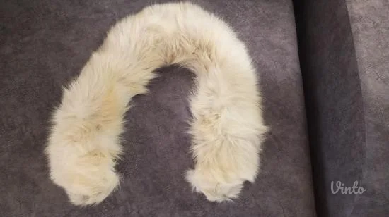 krzno od polarne lisice za jakne kapute