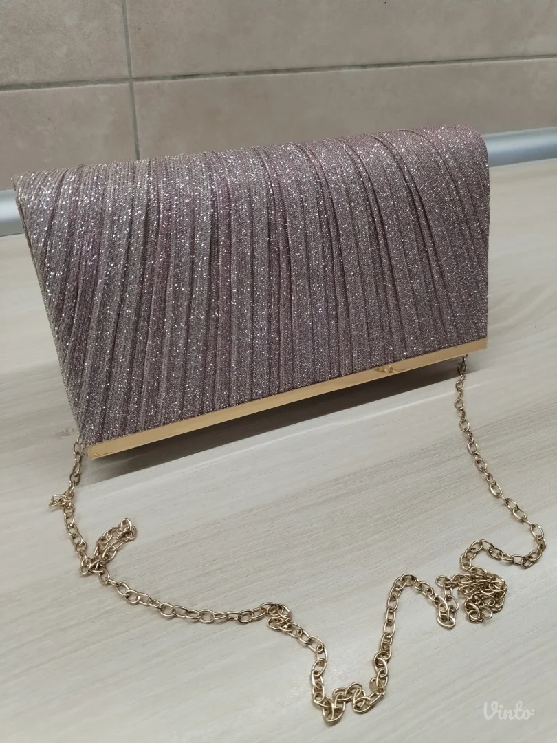 Elegant champagne gold rose torba , NOVO