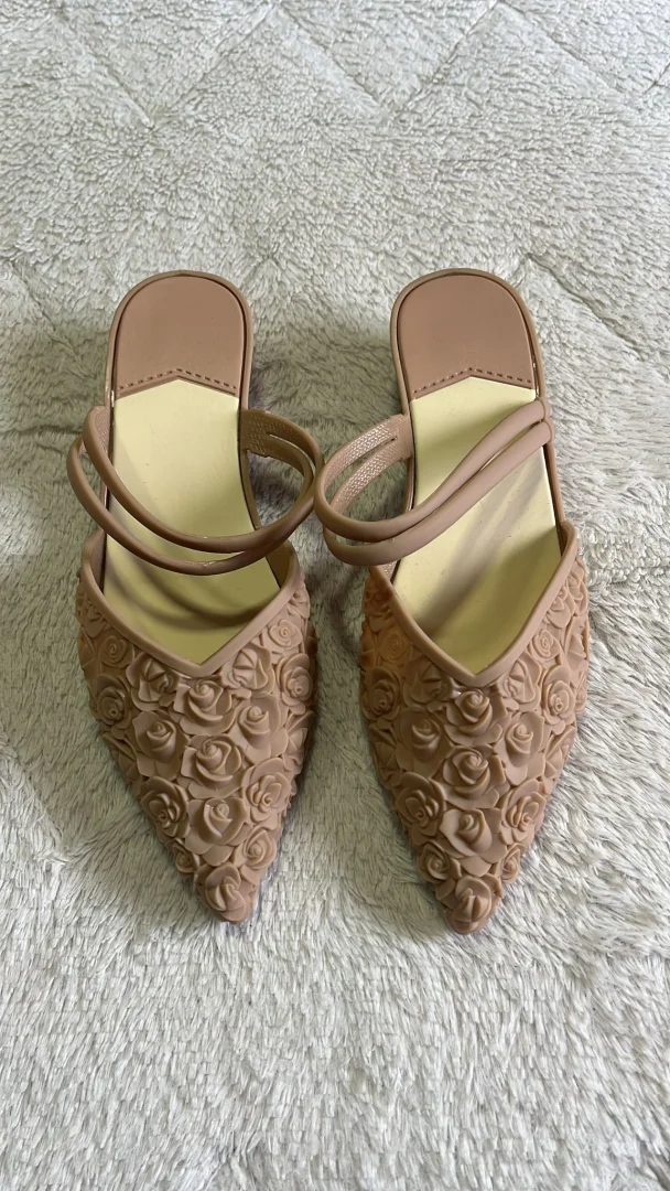 Beige papuče, 38,NOVO