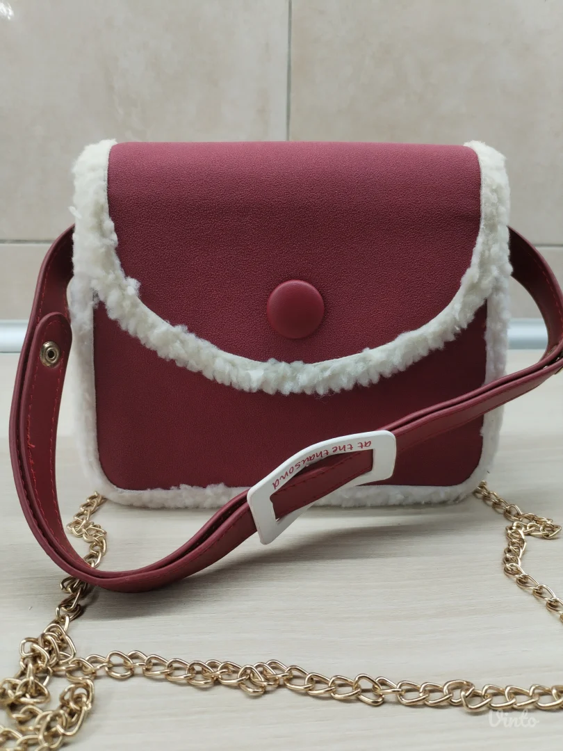 Faux lamb wool torba, NOVO