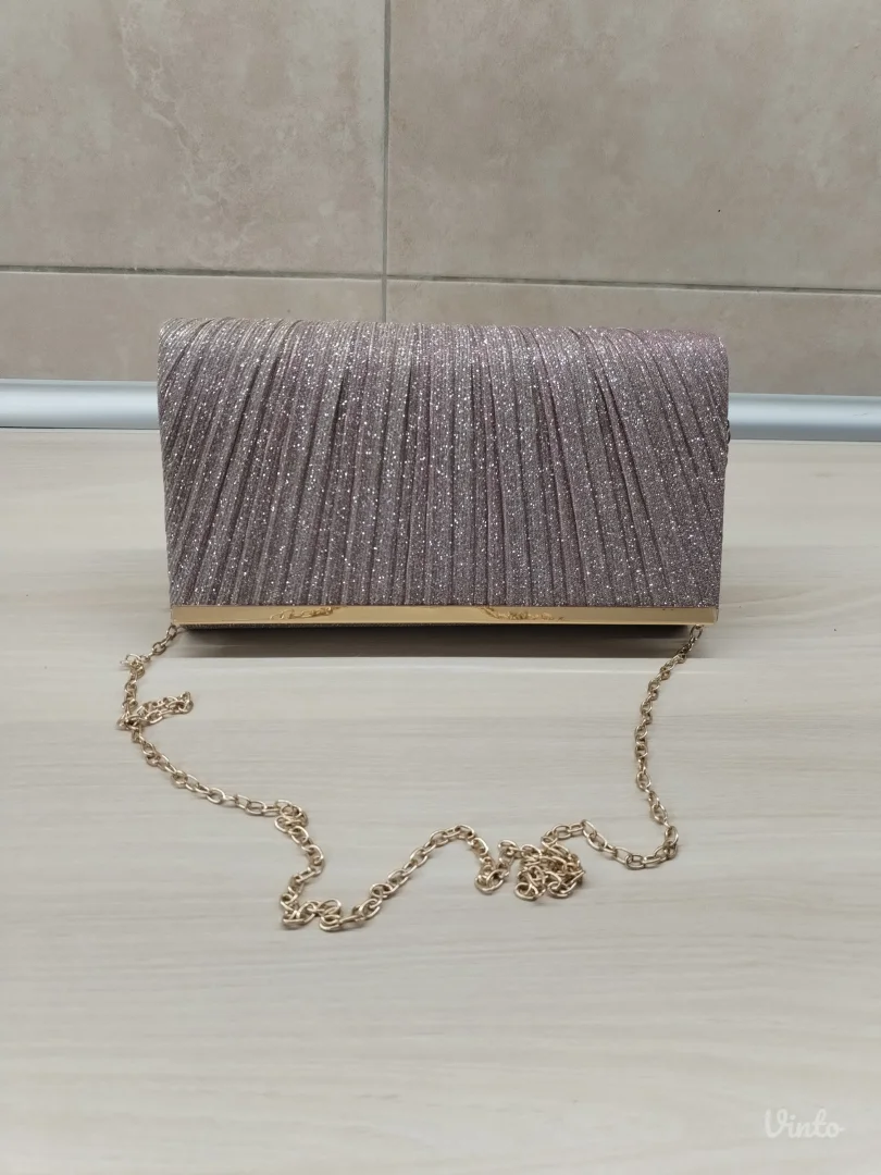 Elegant champagne gold rose torba , NOVO