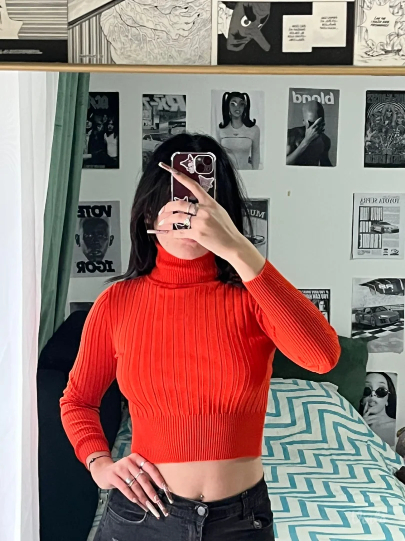 ZARA crop rolka, S, ODLIČNA