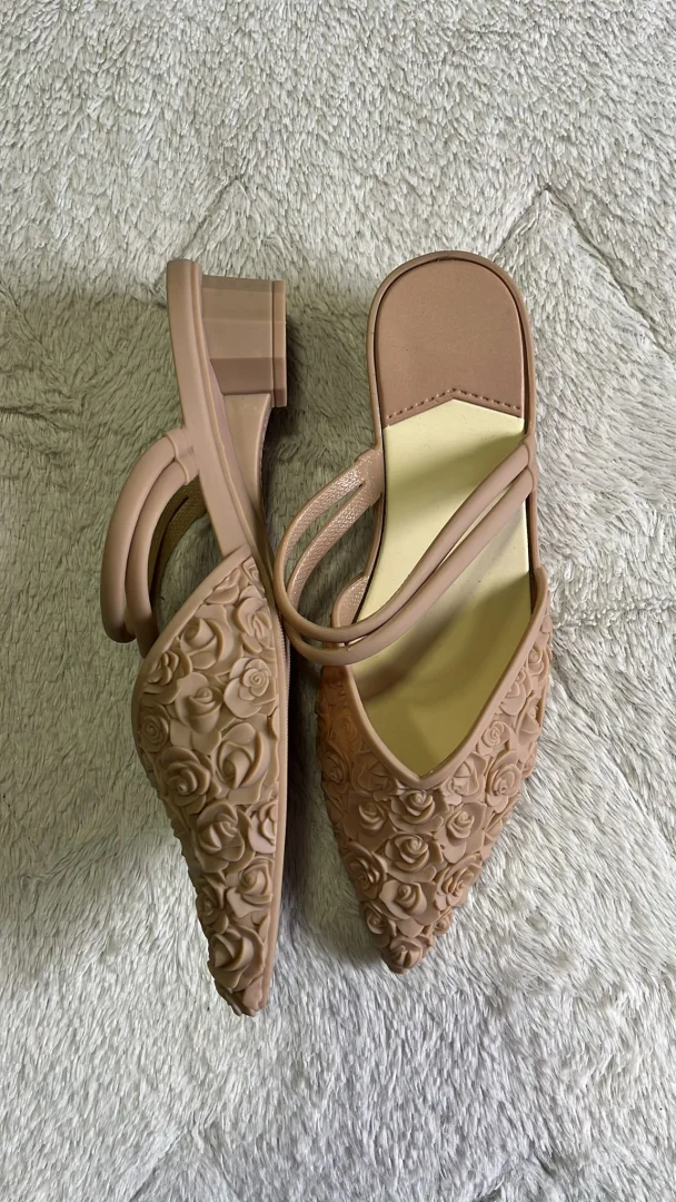 Beige papuče, 38,NOVO