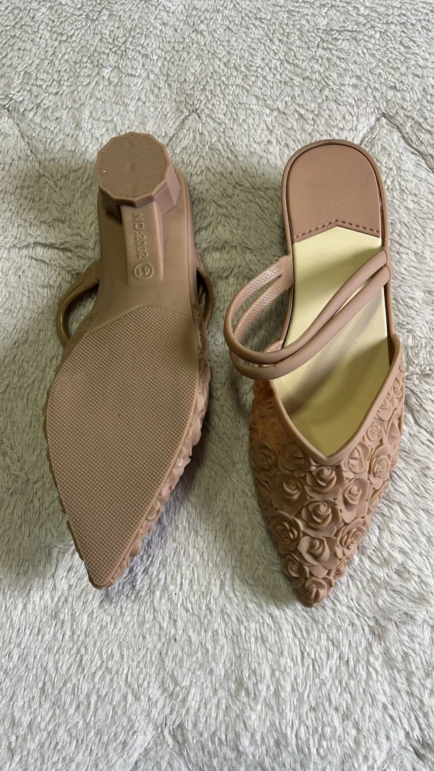 Beige papuče, 38,NOVO