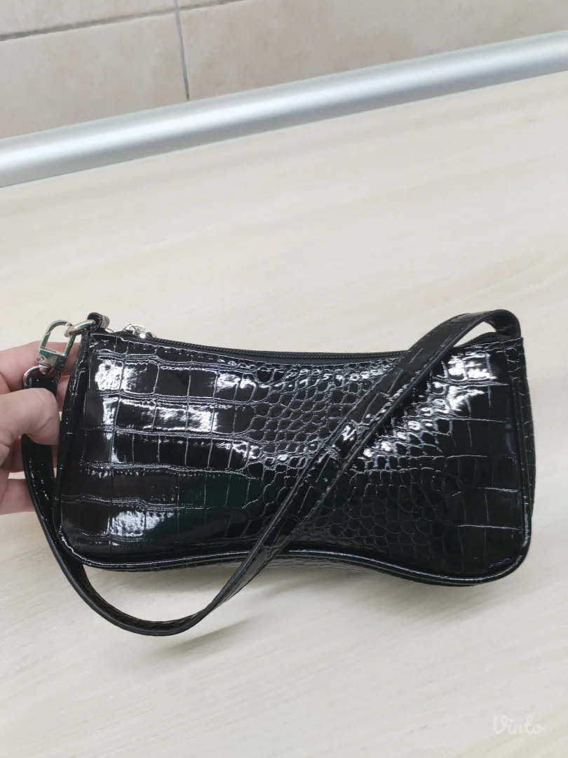 Minimalist croco pattern torba, NOVO
