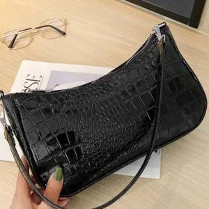 Minimalist croco pattern torba, NOVO