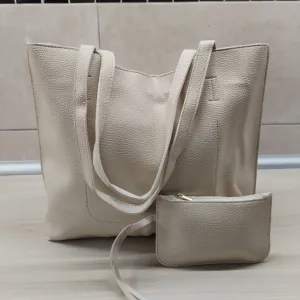 Casual beige classic torba, NOVO