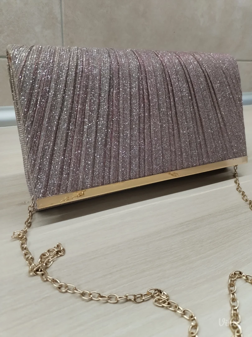 Elegant champagne gold rose torba , NOVO