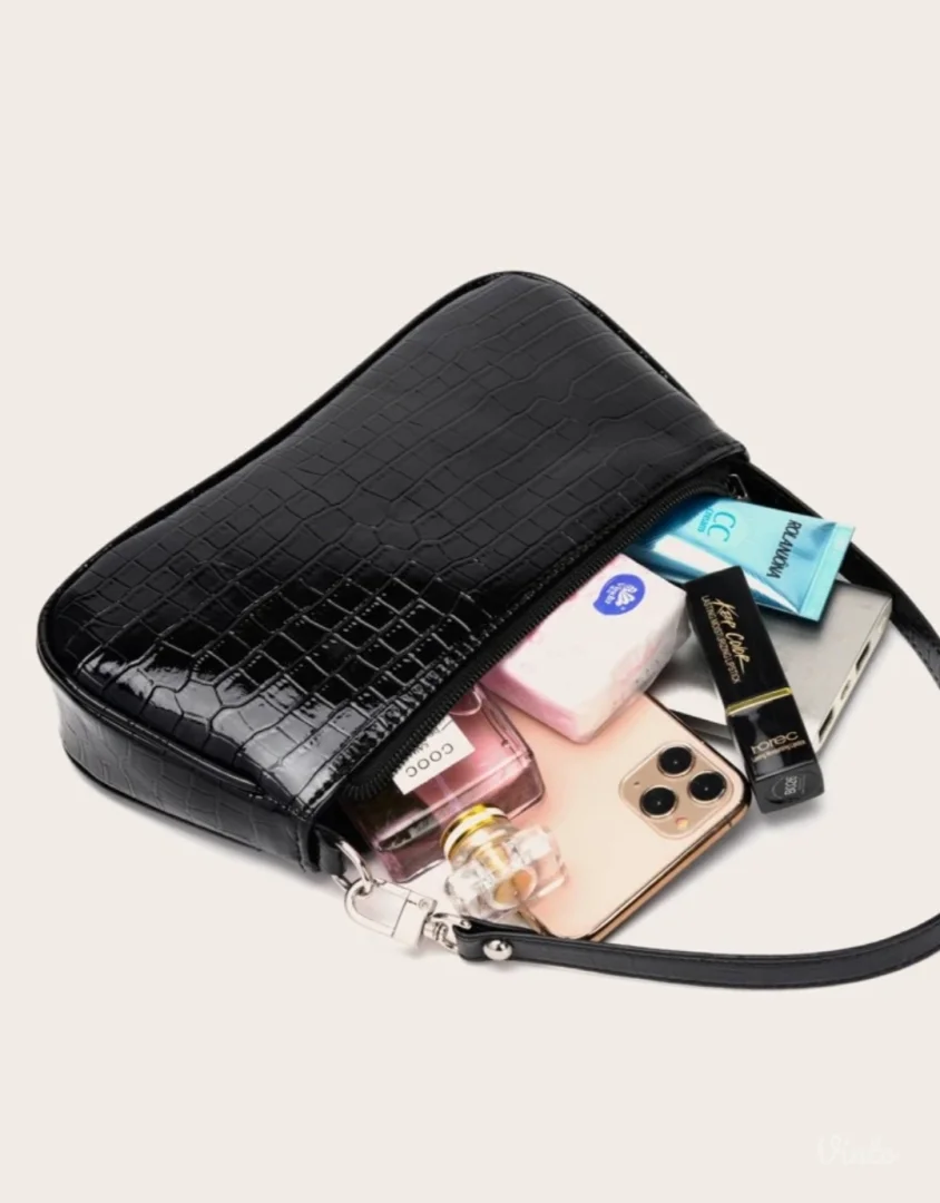 Minimalist croco pattern torba, NOVO