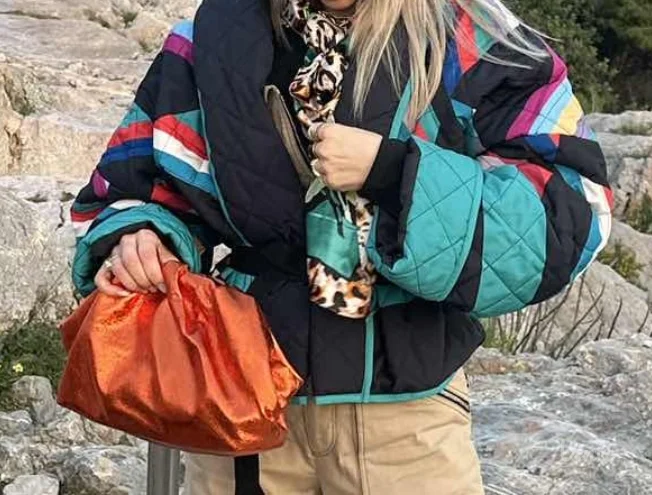 Oversize šarena jakna